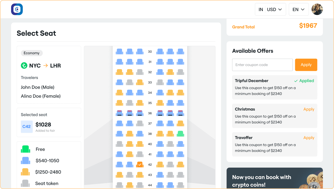 Seat Selection